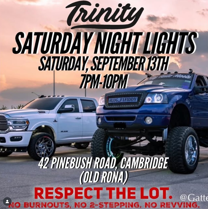 Trinity Saturday Night Lights flyer